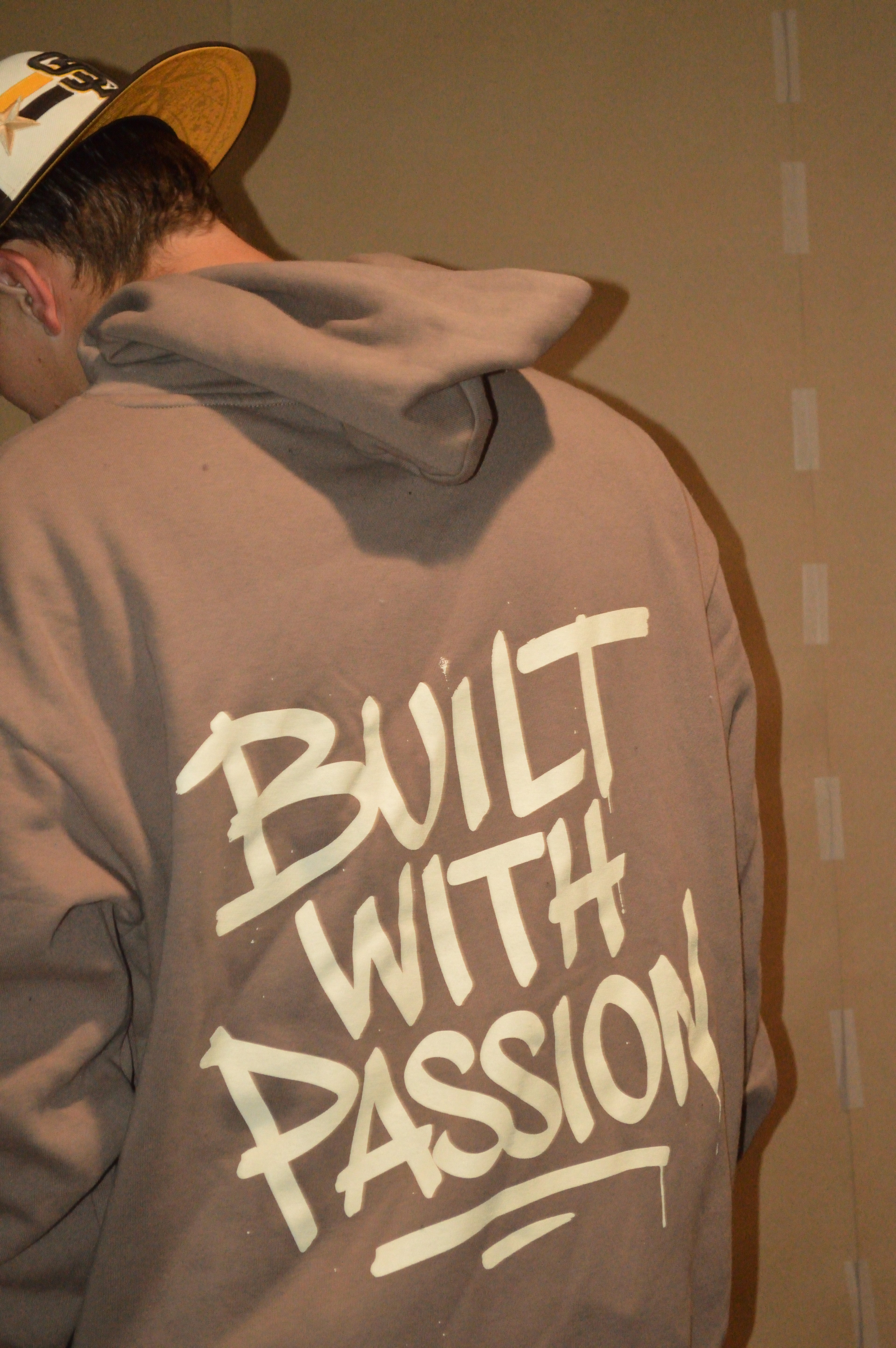 Built with Passion Hoodie (Clay)